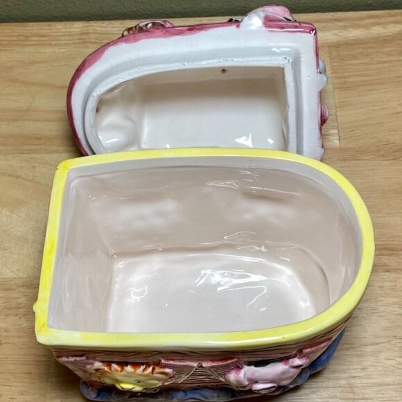 NOAH’S SS ARK 9 x 5 Ceramic Cookie Jar Canister New World Specialties Pre-owned - Picture 9 of 10